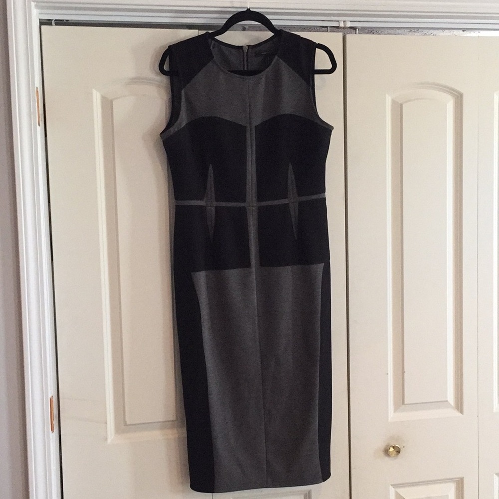 Black and gray BCBG dress, worn only 1 time.